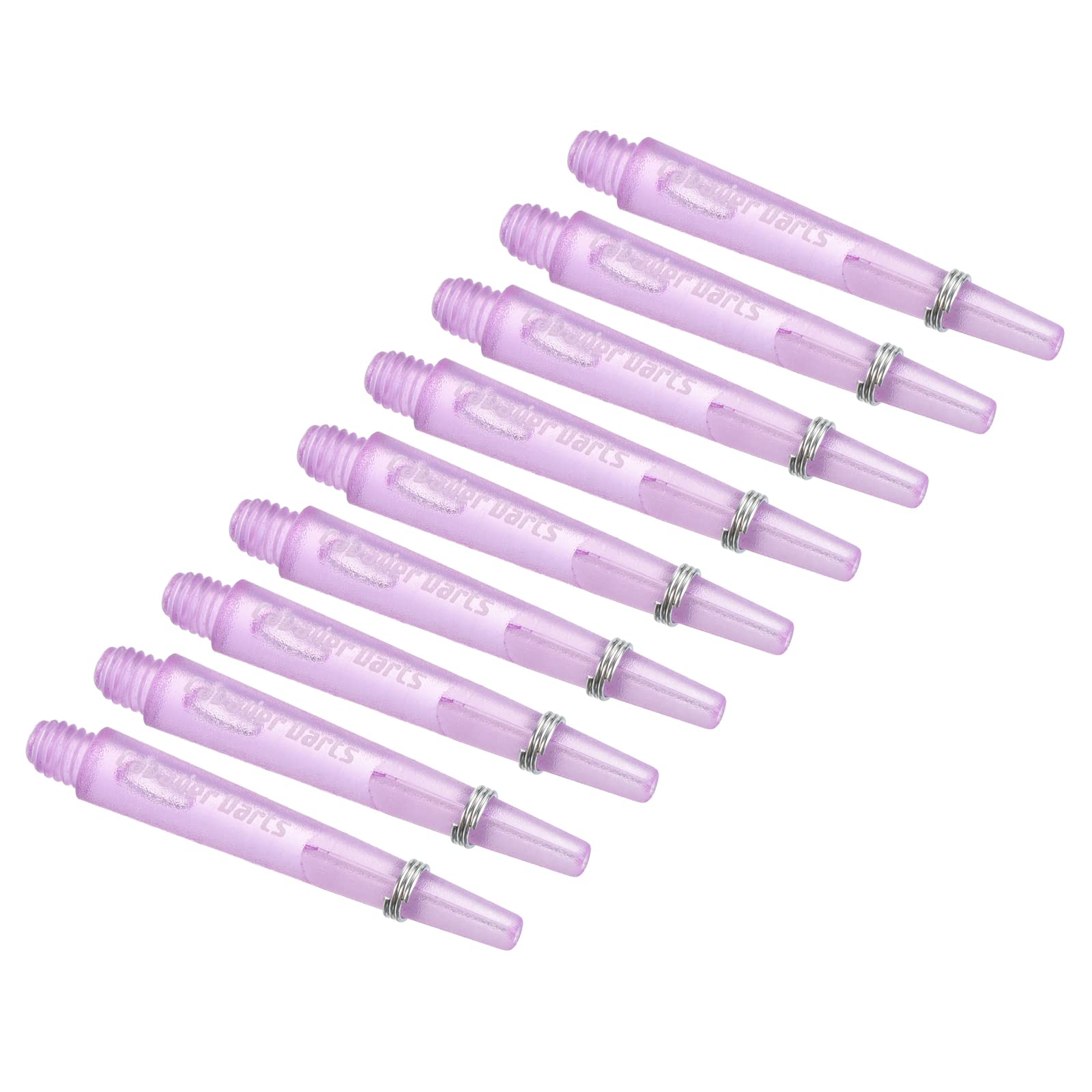 PATIKIL 35mm Dart Shafts, Medium 2BA Thread Plastic Dart Stems Dart Accessories for Steel Tip - 9 Pack (Purple)