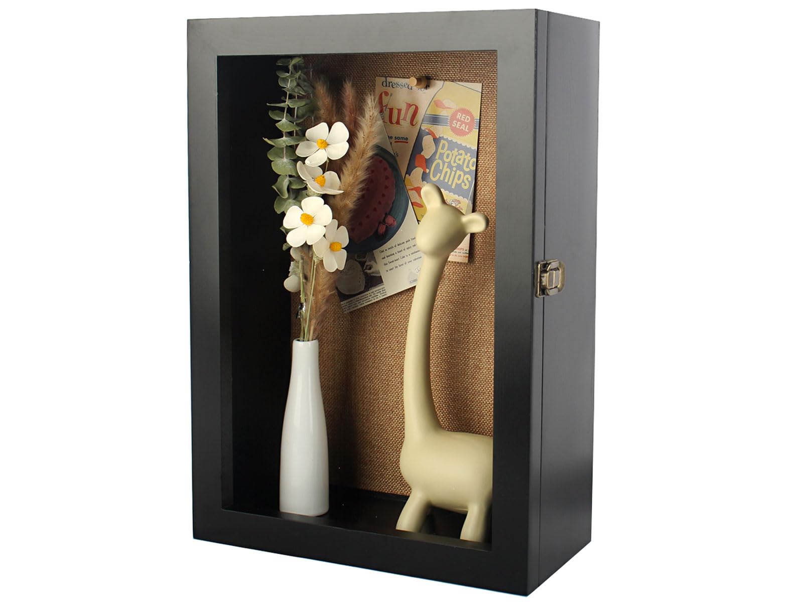 Photo 1 of 11x16 Extra Deep Shadow Box , Large Shadow Boxes Display Cases?for Displaying Photo Souvenir Collection?Black?