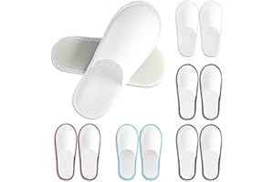 CarryEpic Disposable Slippers for Guest, Spa Hotel House Slippers for Shoeless Home Bulk Indoor for Women Men