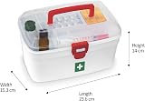 MILTON Medical Box First Aid Storage Box Portable With Detachable Tray White view 8