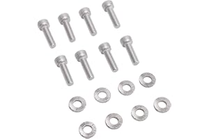 WALFRONT Exhaust Manifold Screw Set Stainless Steel M6 X 20mm Replacement for Ski Doo 600 800 Y Pipe Kit 16Pcs High Performan