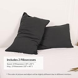 Simple&Opulence 100% Linen Pillowcases 1 Pair Basic