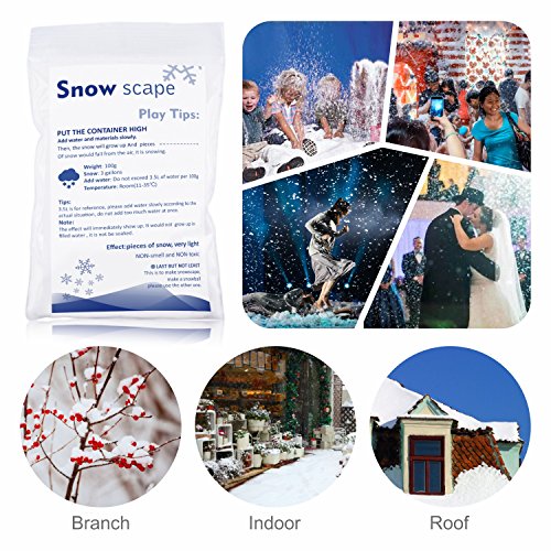 3 Instant+Snow+Gallon+Artificial+Snowball