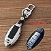WFMJ Black Zinc Alloy 4 Buttons Leather Remote Key Cover Holder Fob For Nissan GT-R Armada 370Z Altima Cube Juke Maxima Murano Pathfinder Quest Rogue Sentra Versa