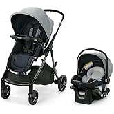 Graco Modes Closer Travel System with SnugRide 35 Lite LX Car Seat & Slide2Me Adjustable Height, Reversible, Lightweight, One