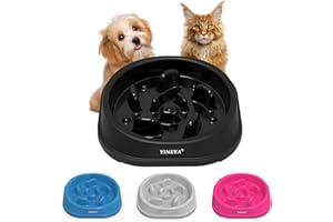 YINEYA Slow Feeder Dog Bowls Small Size Dog, Anti-Choking Dog Slow Feeder Bowl, Slow Feeder Cat Bowl, Cat Food Bowl Slow Feeder, Small Dog Bowls Slow Feeder, Cat Puzzle, Cat Supplies For Dogs and Cats