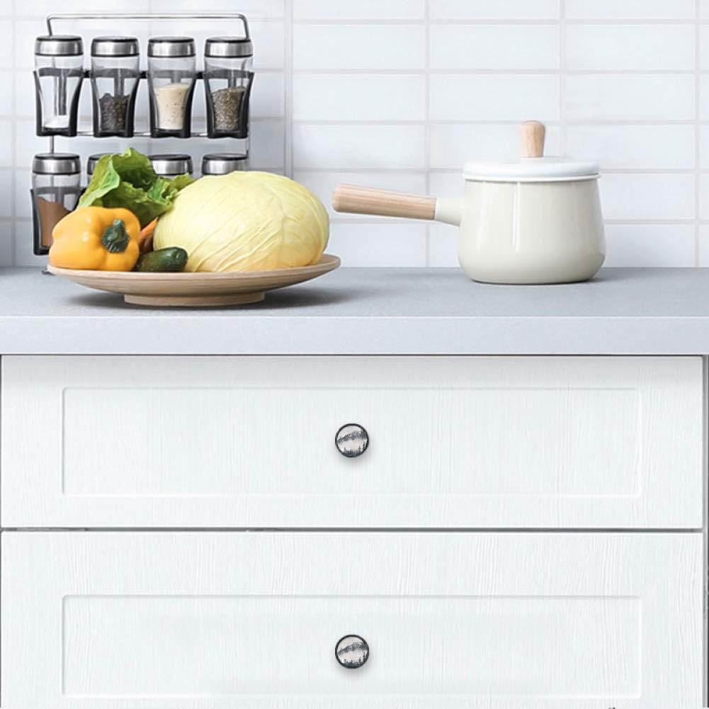 4 Pieces Set Cabinets Hardware Round Furniture Knobs Canadian