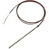 Tempco TTW00065 Thermocouple Probe, Type J, Length 6 In