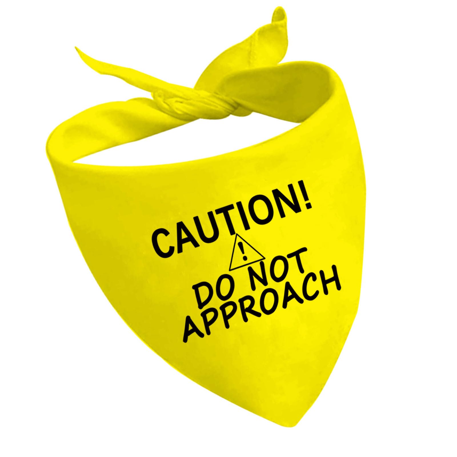 1 Piece Caution Dot Not Approach Nervous Dog Bandana Shy Rescue Dog Bandana Nervous Shy Dog Gift (Dot Not Approach D2)