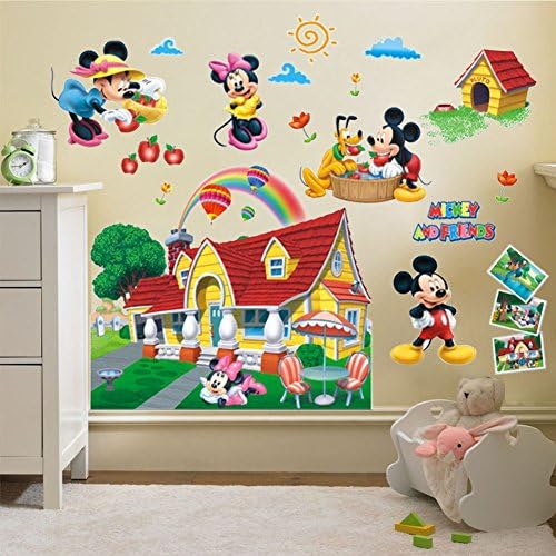 Children Kids Wall Stickers Wall Decor Disney Mickey Mouse Size 90cm x 60cm