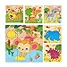 Lewo Wooden Animal Block Puzzle Cube Pattern Blocks Animals Jigsaw Puzzles Boys Girls Toddlers 2 3 4 (Cube Puzzle)