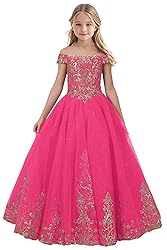 Tulle Flower Girl Dress for Wedding Sparkly