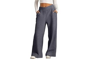 ikevan Girls Oversized Wide Leg Sweatpants Drawstring Kids Baggy Straight Leg Track Pants Casual Plain Pockets