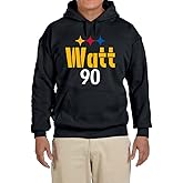 Black Pittsburgh TJ Watt Logo Hooded Sweatshirt