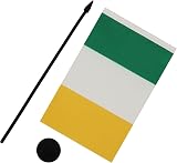 AZ FLAG Ireland Table Flag 5'' x 8'' Polyester Desk Flag with Pole view 3