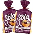 SOLA Everything Bagels, Low Carb & Keto Friendly, 16g of Protein Per Bagel & 7g Net Carbs, Non-GMO, No Added Sugar, 12.4 OZ, (4 Bagels/Pack) (Pack of 2)