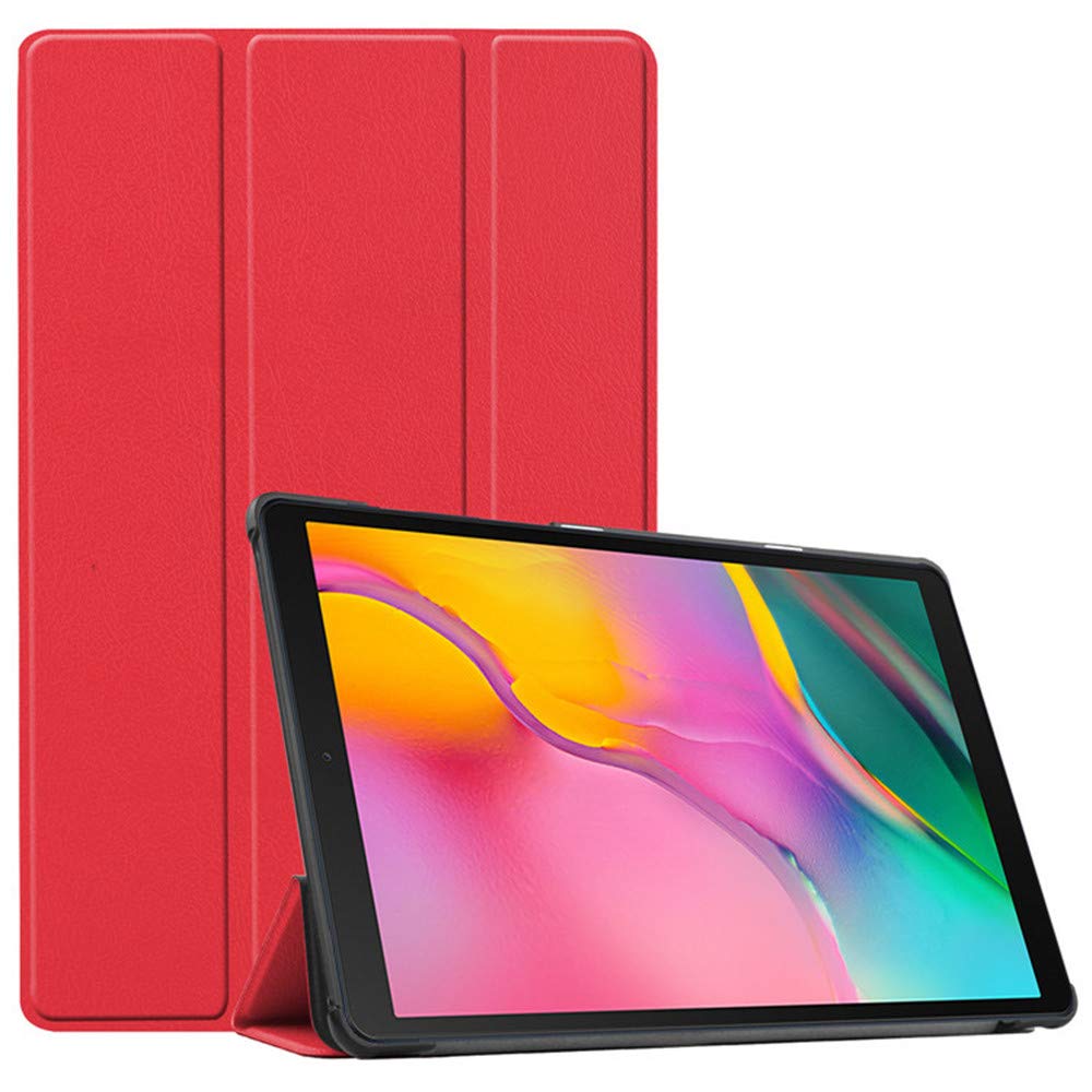 INSOLKIDON Compatible with Case for OPPO pad air 10inch 2022, Ultra Slim Lightweight TPU Silicone soft shell Magnetic Cover Case with Stand Tablet case (Red)