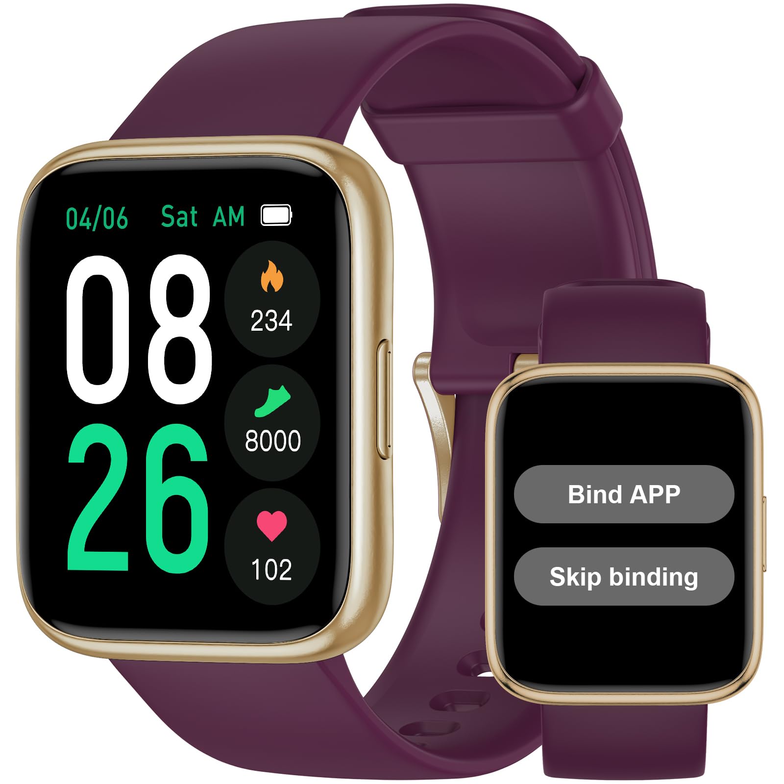 Pedometer Watch Senior Friendly No App/Phone Required, Waterproof Fitness Tracker Watch with Step Counter Calories/Sleep Tracker for Walking Running for Men Women