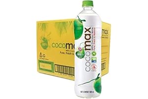 Cocomax Coconut Water with No Added Sugar, 12 bottles x 1L