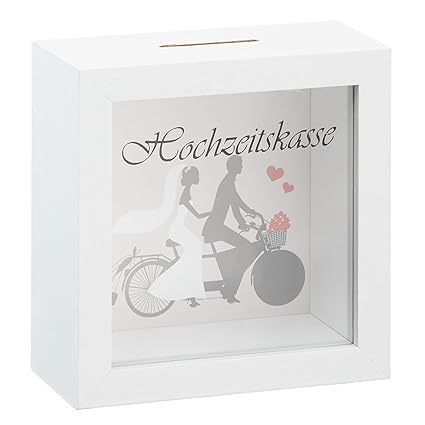 wunderschöne Spardose,Sparbüchse Hochzeit aus MDF