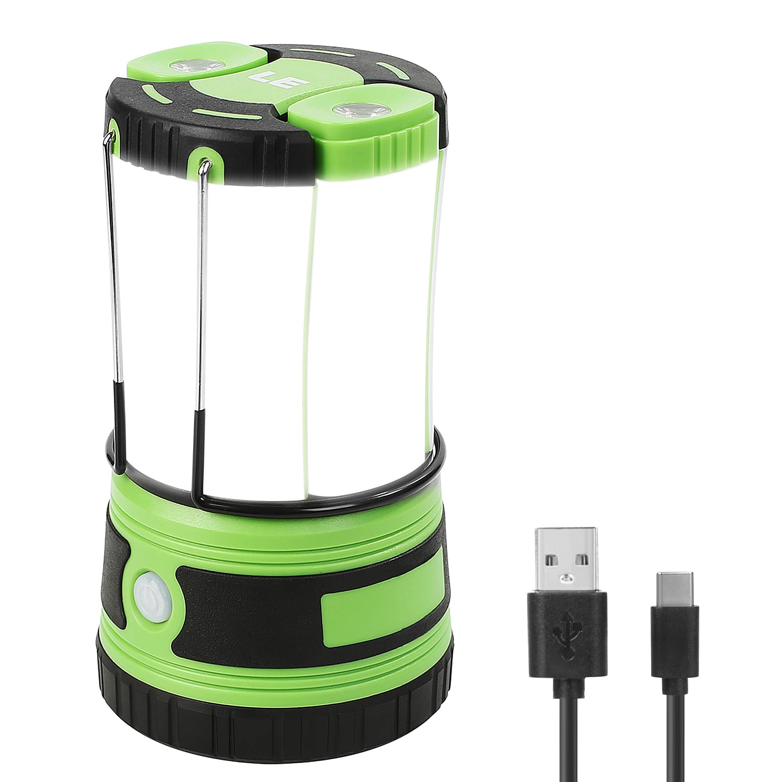 Lepro 3 in 1 Rechargeable Camping Lantern with 2 Torches, 1000lm Camping Lights Battery Powered, 4 Modes Torch Lantern Rechargeable for Power Cuts, Emergency Lighting, Camping Tent, Storm, etc.