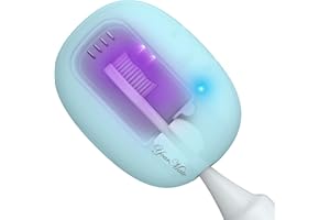 YourMate Rechargerable Toothbrush Sanitizer Case Travel Toothbrush Covers Case with Holder for Houshold and Traveling or Business Trip Blue