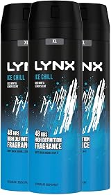 Lynx Ice Chill Body Spray 200ml 3 Pack Frozen Mint Lemon 48H Sweat Protection view 1
