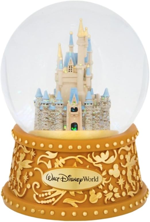 disney princess castle snow globe