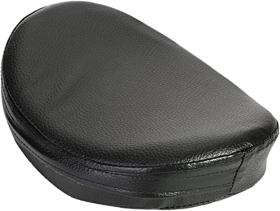 Seamong Motorcycle Semicircle Backrest Cushion Pad Universal for Harley Yamaha Honda Suzuki Kawasaki Choppers Black