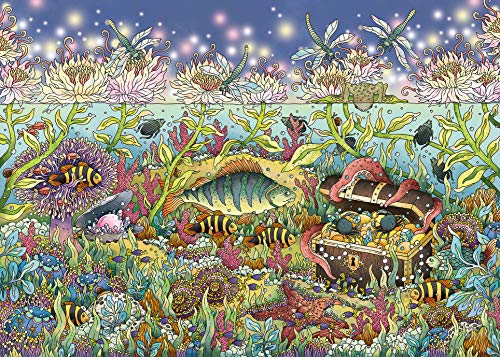 Ravensburger Puzzle 15988 - Dämmerung im Unterwasserreich - 1000 Teile – Bild 8