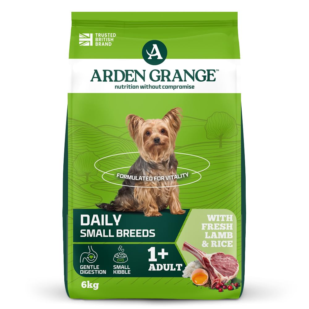 Arden Grange Mini Adult Dry Dog Food with Fresh Lamb and Rice, 6kg
