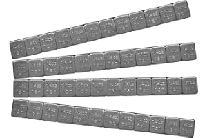 LSKASELUE 48 PCS 1/4 Oz Adhesive Backed Wheel Weights, 0.25oz Strong Adhesive Car Tire Balancing Weights, Low Profile Easy to