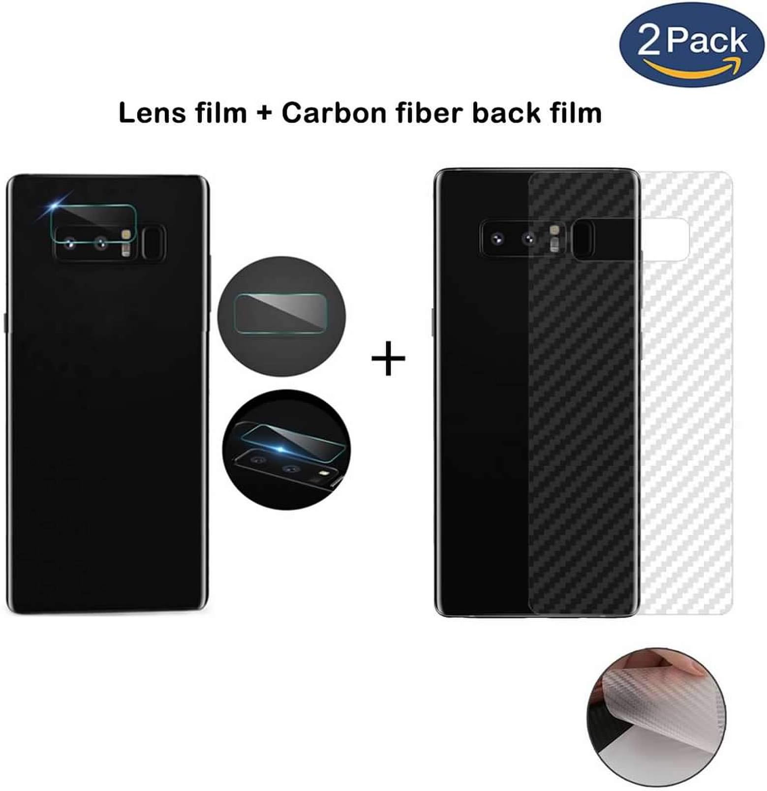 superior ZRL® 2.5D [2Pcs Rear Tempered Glass Camera Lens Protector Film+2Pcs Carbon fiber back film] For Samsung Galaxy S8/S8 Plus/S9/S9 Plus/Note 8/Note 9/S10/S10+/S10 5G/Note 10 5G/Note 10 Plus