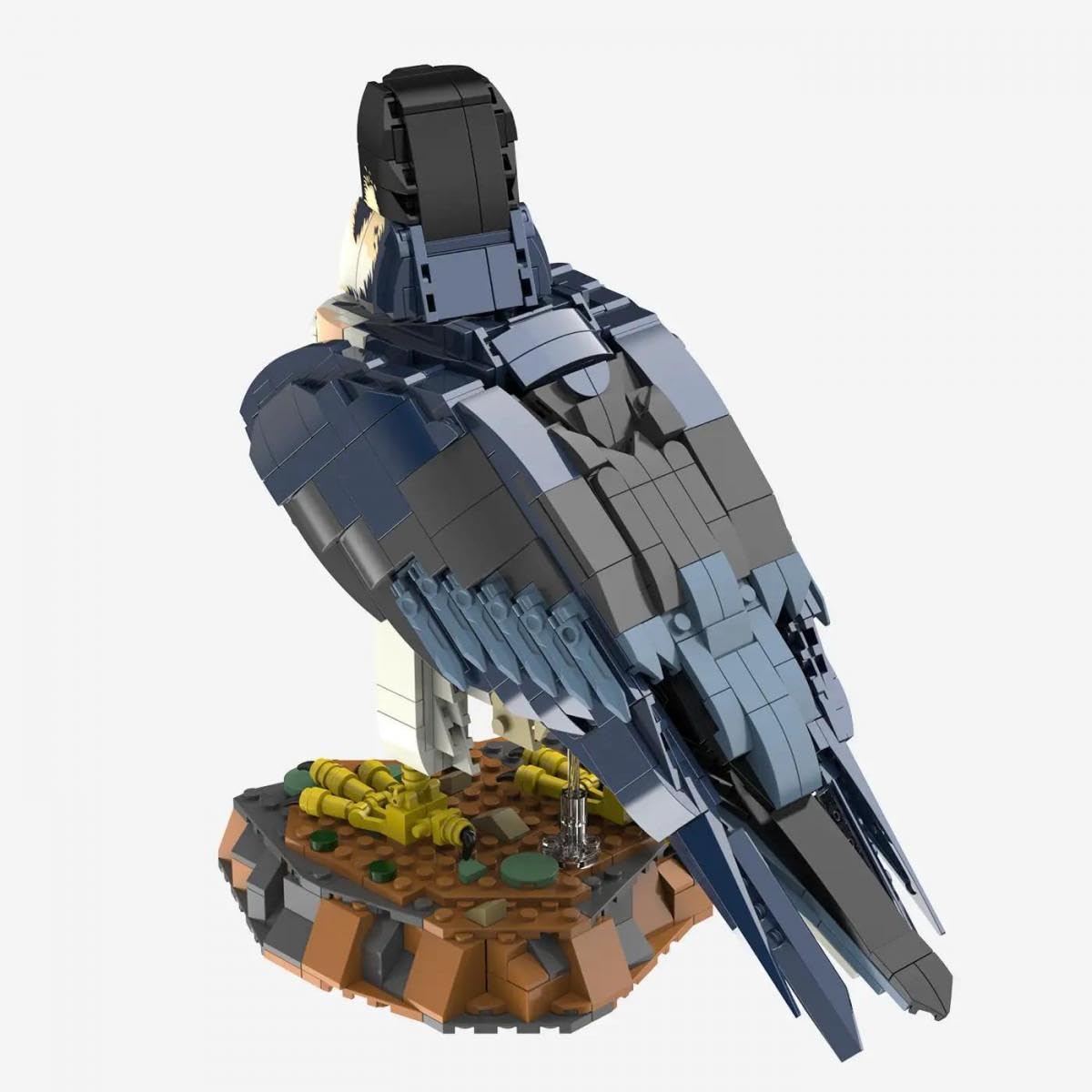 BlueBrixx Pro 108694 – Wanderfalke aus Klemmbausteinen mit 1067 Bauelementen 3