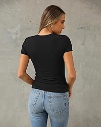 Abardsion Women's Casual Basic Going Out Crop Tops