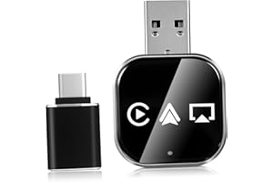 HYTROVE Car Adapter Converts Wired to Connection with USB C Connector for Seamless App Mirroring Stable