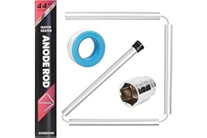 Magnesium Flexible Water Heater Anode Rod- Magnesium Anode Rod for Rheem, Reliance, Richmond, Kenmore, GE, 44 Inch Long, 0.8 