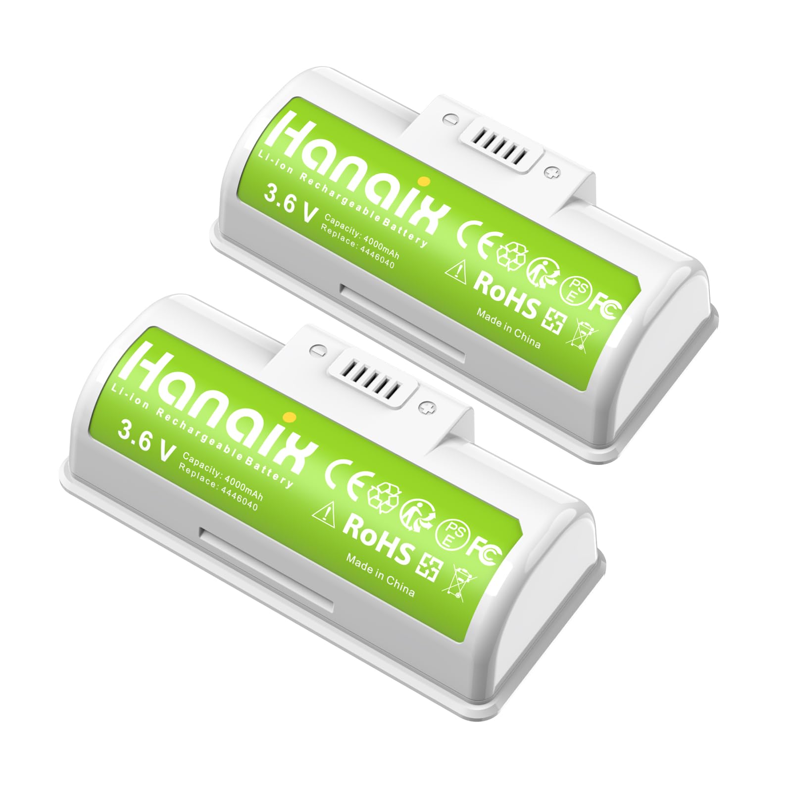 Photo 1 of Hanaix 2Pack 4000mAh 3.6V Battery Compatible with iRobot Braava Jet 240 Floor Mopping Robots 4446040 Battery