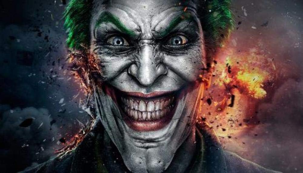 QUANQUAN Boy and girl Impossible crossword toys Game jigsaw puzzles for Wooden 1000 pieces adults puzzle Decompression Nostalgic Family Educational Games/Movie character joker