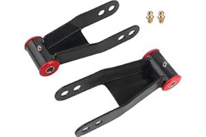 GDYDI 2" Rear Drop Lowering Shackle Suspension Kit Compatible with Ch~evy and G~m~c C1500 C2500 1988-1998, Silverado Sierra 1500 1988-2019, Replaces # 410520