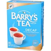 Barry's Tea 80ct Black Tea | Decaf | Imported Irish Tea | 1 Pack | Family Owned &amp; Operated | Recyclable Packaging | Compostable Tea Bags | Vegan | Gluten Free | Sugar Free | Dairy Free