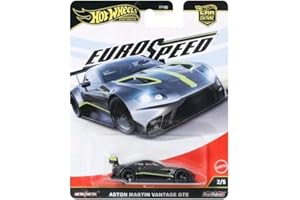 Hot Wheels Premium Car Culture Collectible Toy Car, 1:64 Scale Die-Cast Lamborghini Essenza SCV12, Eurospeed Vehicle with Real Riders Tires