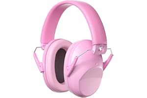 ProCase Kids Noise Cancelling Headphones, Toddler Ear Protection, SNR 26 dB Sound Reduction Sensory Earmuffs for Autism Children, Hearing Protectors for Monster Truck Firework Shows Flight -Pink