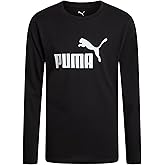 PUMA Boys' Long Sleeve Athletic Crewneck T-Shirt