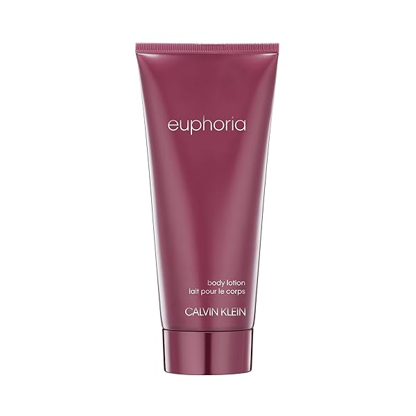 CALVIN KLEIN EUPHORIA BODY LOTION WITH NOTES OF POMEGRANATE, BLACK ORCHID, LOTUS BLOSSOM & MAHOGANY WOOD 6.7 FL OZ