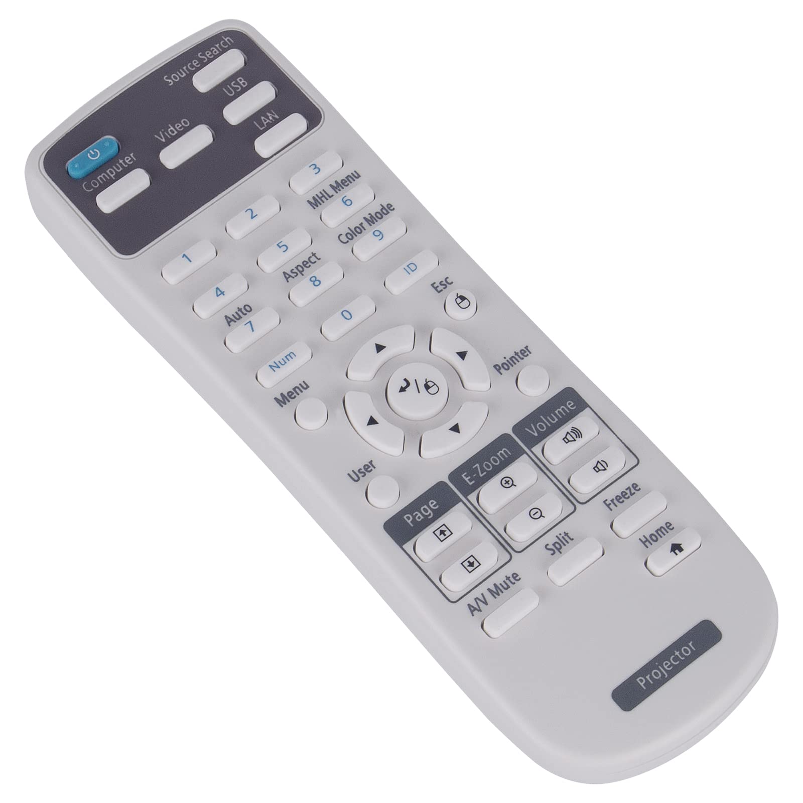 VINABTY New 218178800 Replacement Remote Control 218178800 Remote Control Replaced Compatible with EPSON Powerlite EX5220 EX3220 EX5230 EX6220 EX7220 730HD 725HD EB-X27 EB-S27 EB-X29 EB-W29 Remote