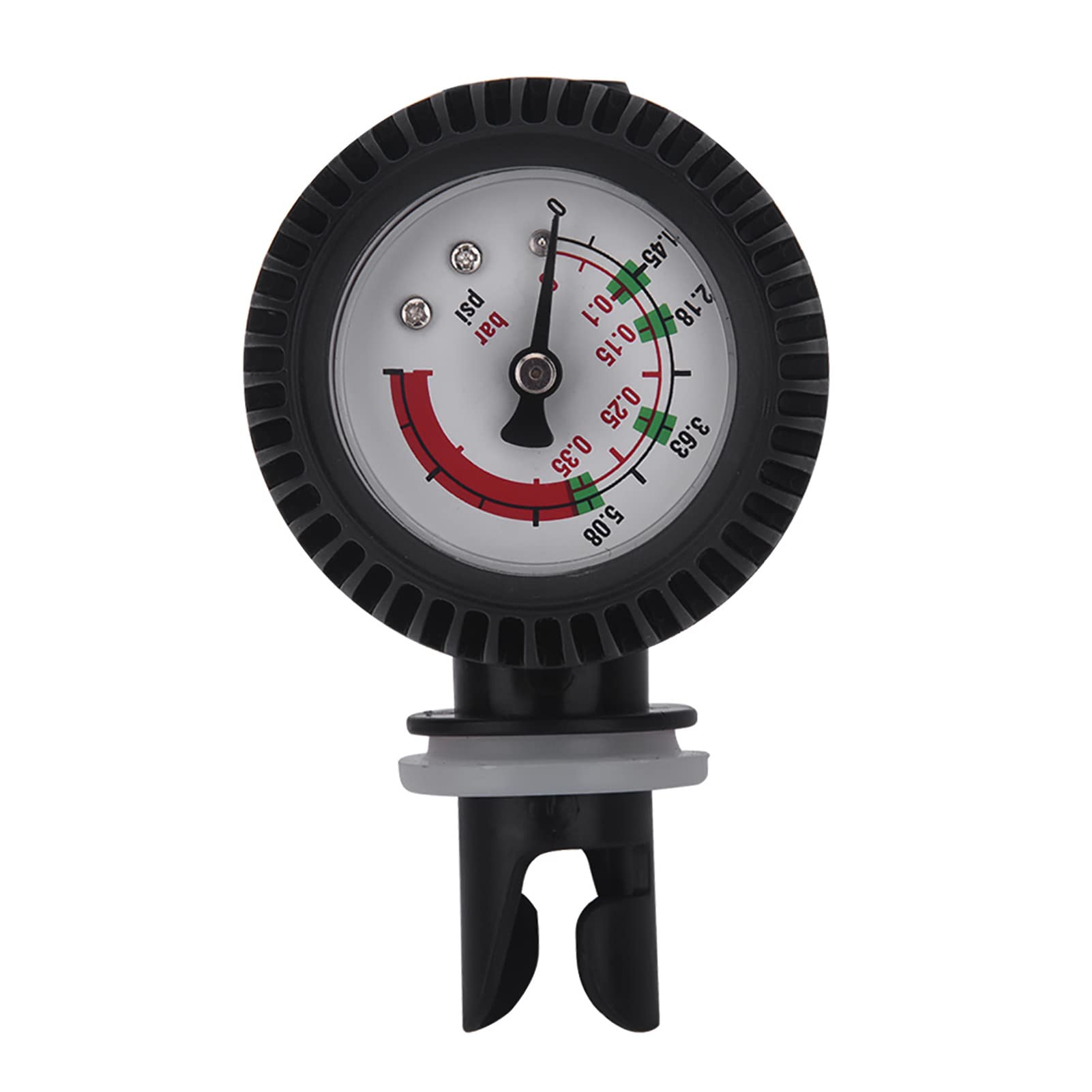 Demeras Air Pump Pressure Gauge Nylon Inflatable Boat Air Pressure Gauge Barometer for Kayak Raft Black