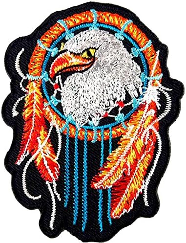 Eagle Dream Catcher Embroidered Iron on Patch