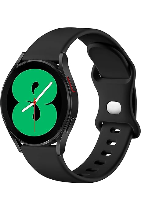 Amazon Com Fuvautu No Gap Band Compatible For Samsung Galaxy Watch 4 Band Galaxy 5 Band 44mm 40mm Watch 5 Pro Bands 45mm Galaxy Watch 4 Classic Bands 46mm 42mm mm Sport Strap Wristbands For