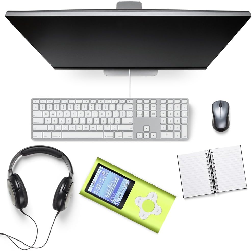 G.G.Martinsen Versatile MP3/MP4 Player with a Micro SD Card, Support Photo Viewer, Mini USB Port 1.8 LCD, Digital MP3 Player, MP4 Player, Video/Media/Music Player (greenwhite): Electronics